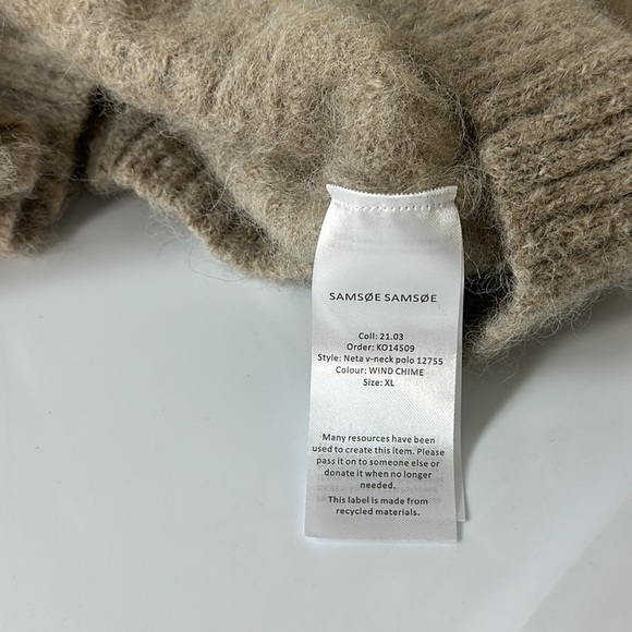 Samsoe Samsoe Neta V Neck‎ Polo Wind Chime XL - Picture 5 of 7